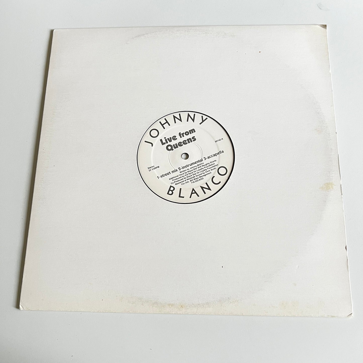 Johnny Blanco - Live From Queens - Single 1998