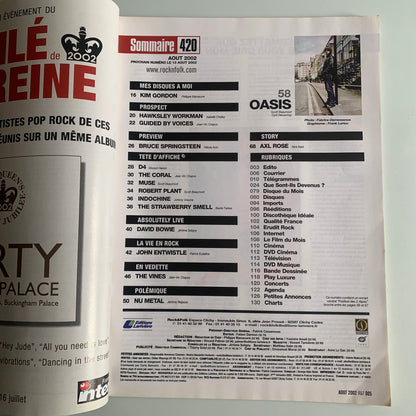 Magazine Rock & Folk - Nº420 Août 2002