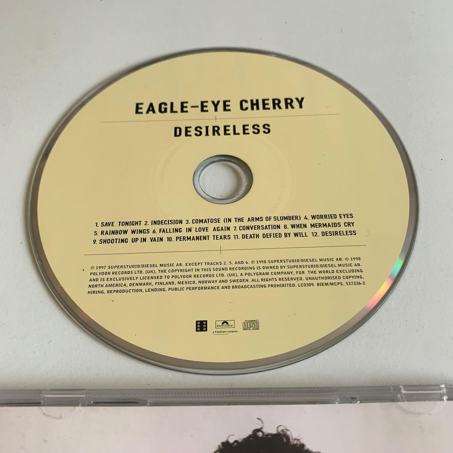 CD - Eagle-Eye Cherry - Desireless - 1998 Occasion