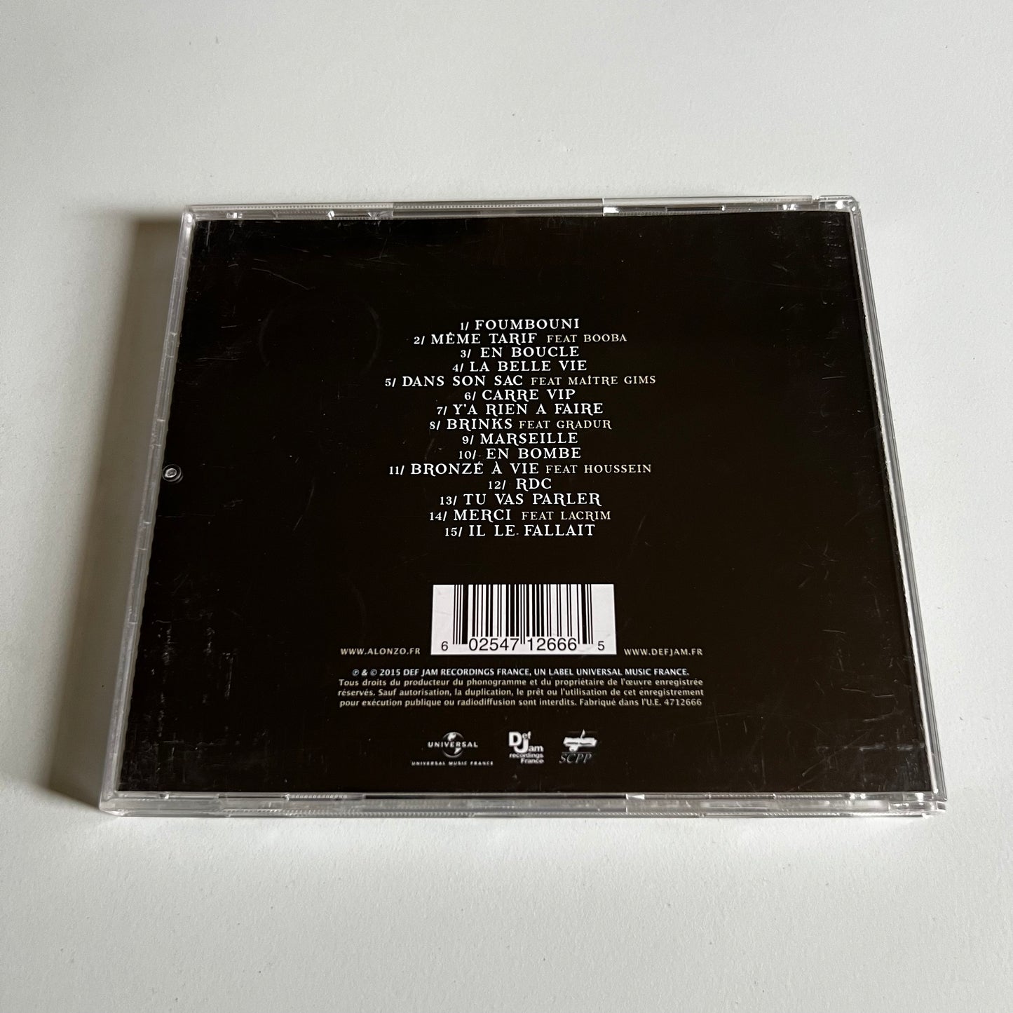 CD - Alonzo - Règlement De Comptes - 2015
