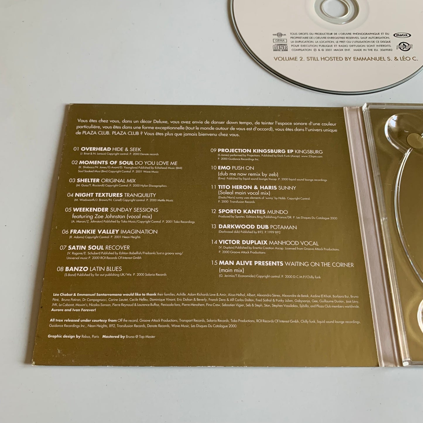 CD - Compilation - Plaza Club 2 - 2001 Occasion