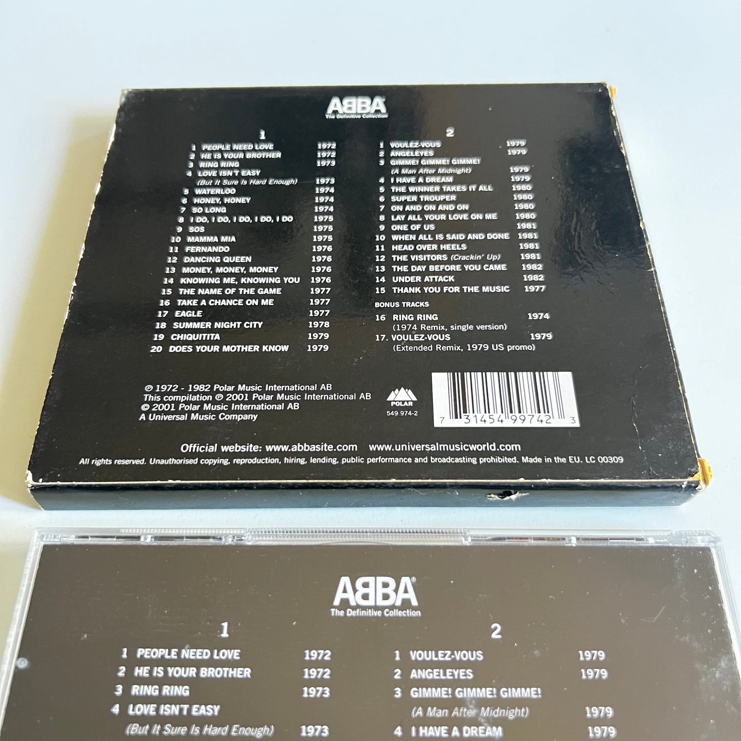 CD - ABBA - The Definitive Collection - 2001