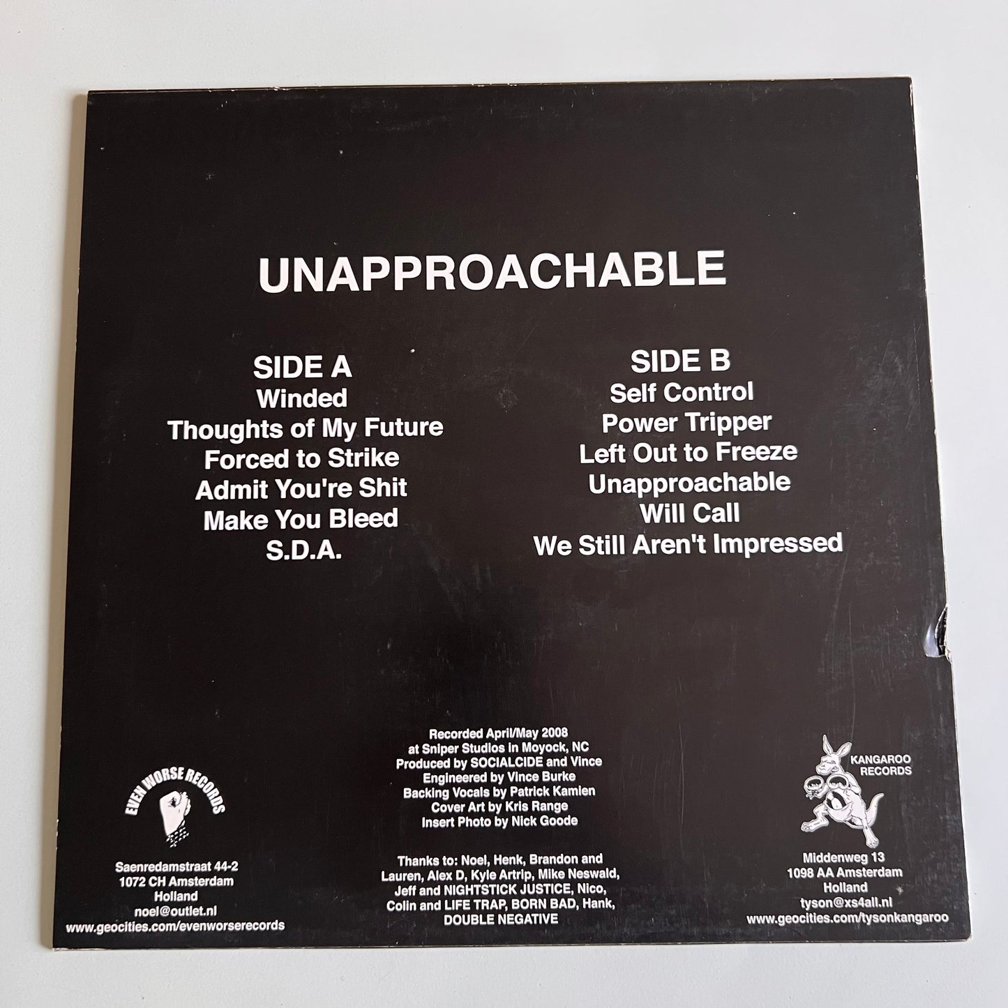Socialcide - Unapproachable - 2008