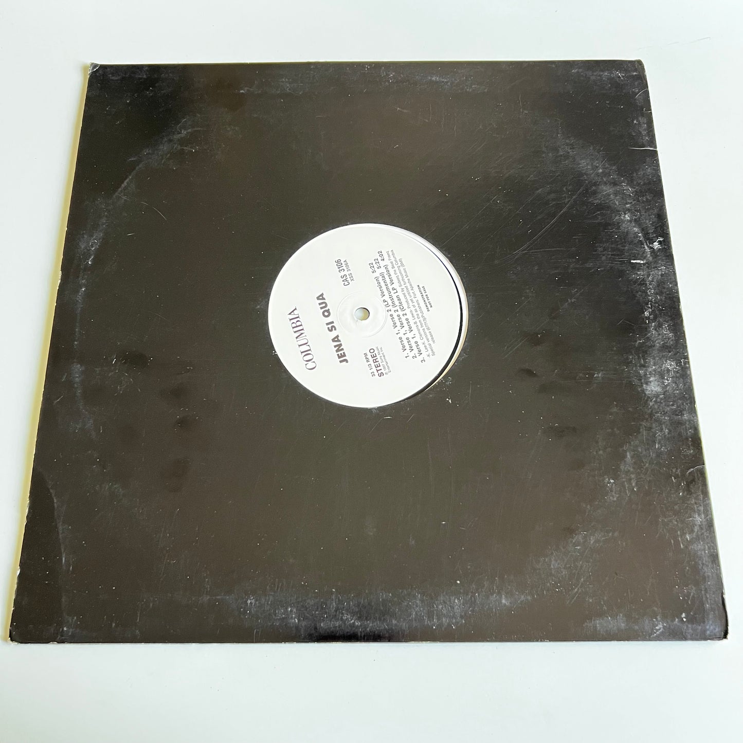 Jena Si Qua - Verse 1, Verse 2 / Down South - Single Promo 1997