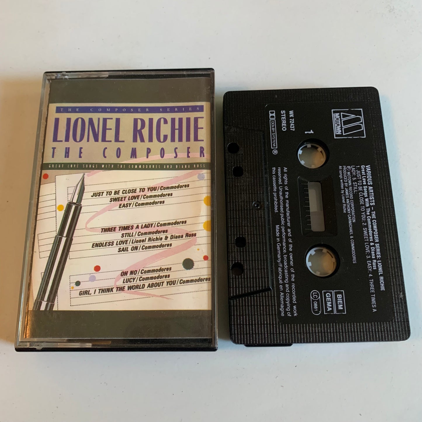 Lionel Richie - The Composer - Great Love Songs With The Commodores And Diana Ross - 1986