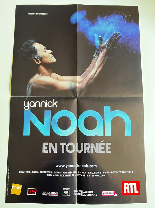 Affiche Poster Original Concert Yannick Noah en Tournée - 60x40cm