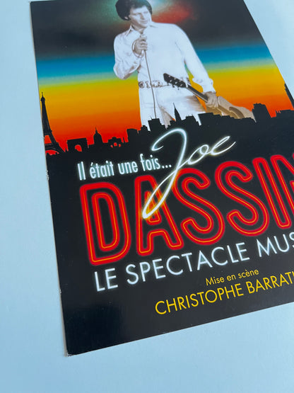 Affiche Poster Originale Spectacle Joe Dassin 2010 Il Était Une Fois - 30x21cm
