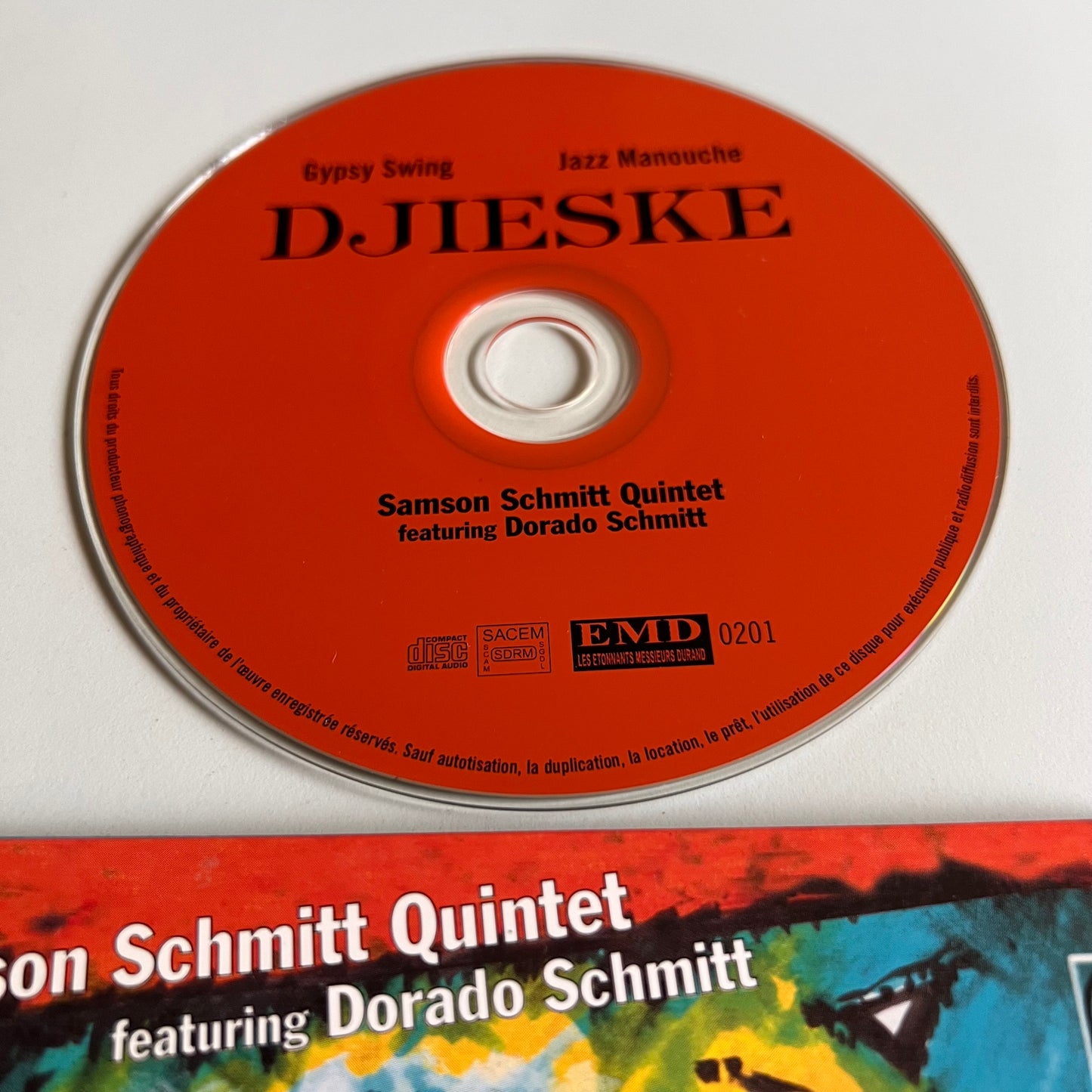 CD - Samson Schmitt Quintet - Dorado Schmitt - Djieske - 2002