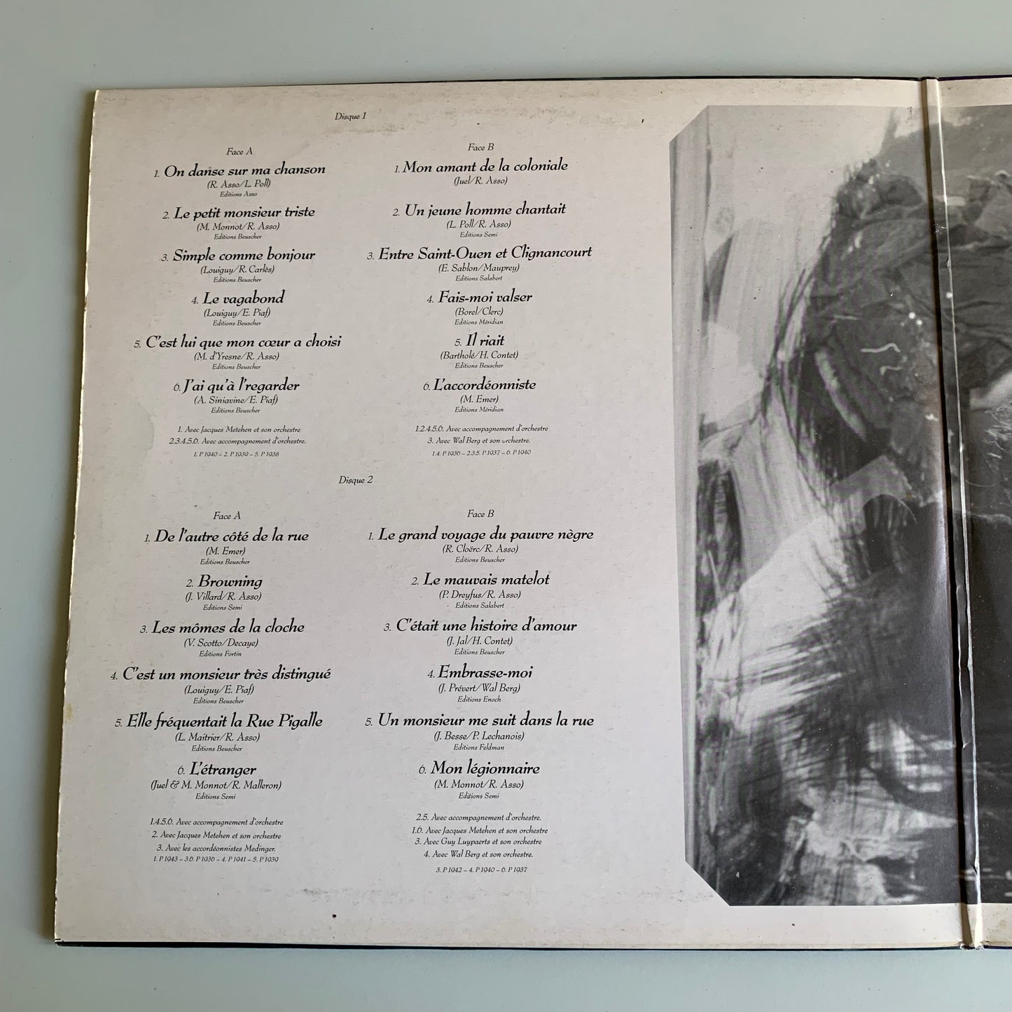 Edith Piaf - Album 2 Disques - Double Vinyle 33 tours 1979 Occasion