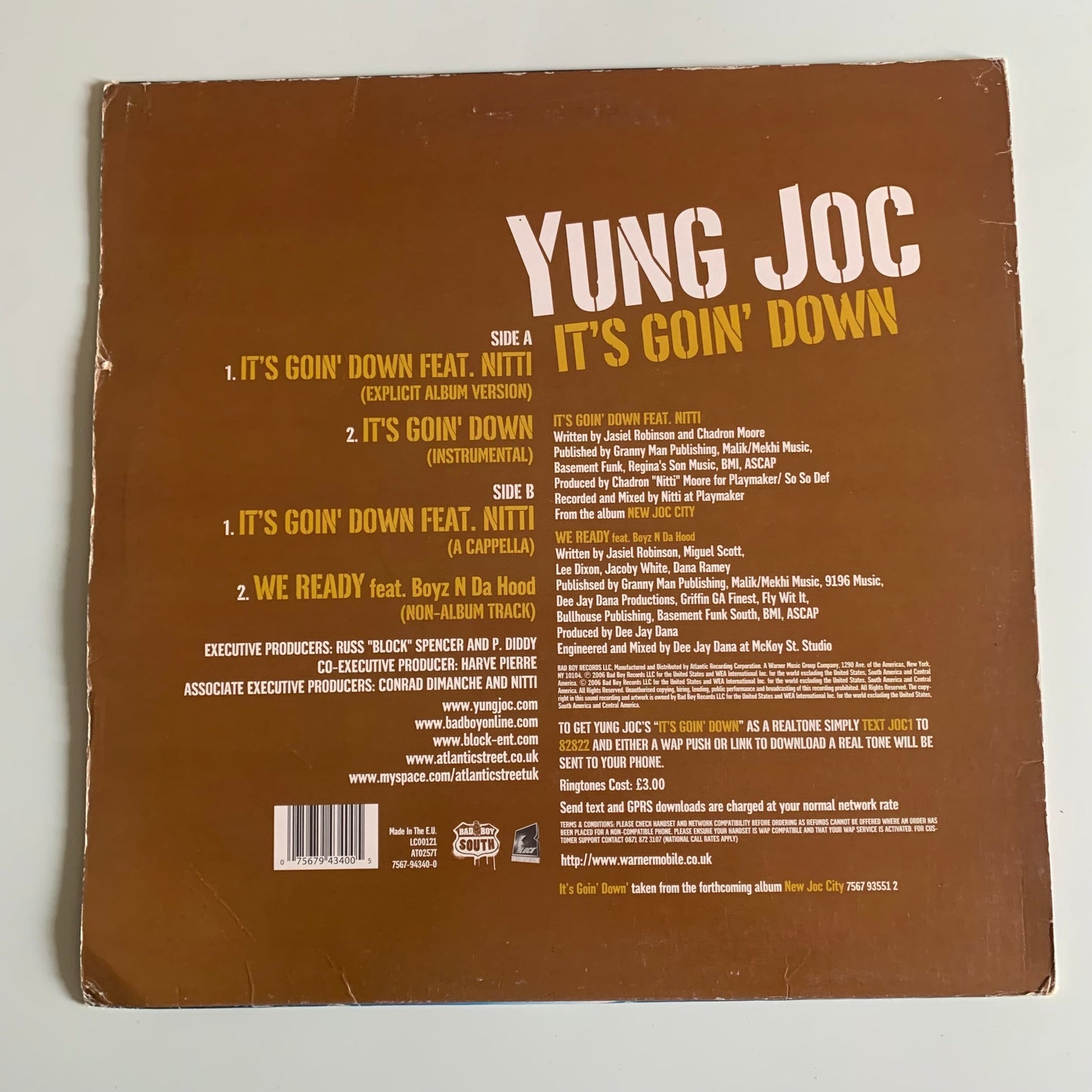 Yung Joc - It’s Goin’ Down - Maxi 2006 Occasion