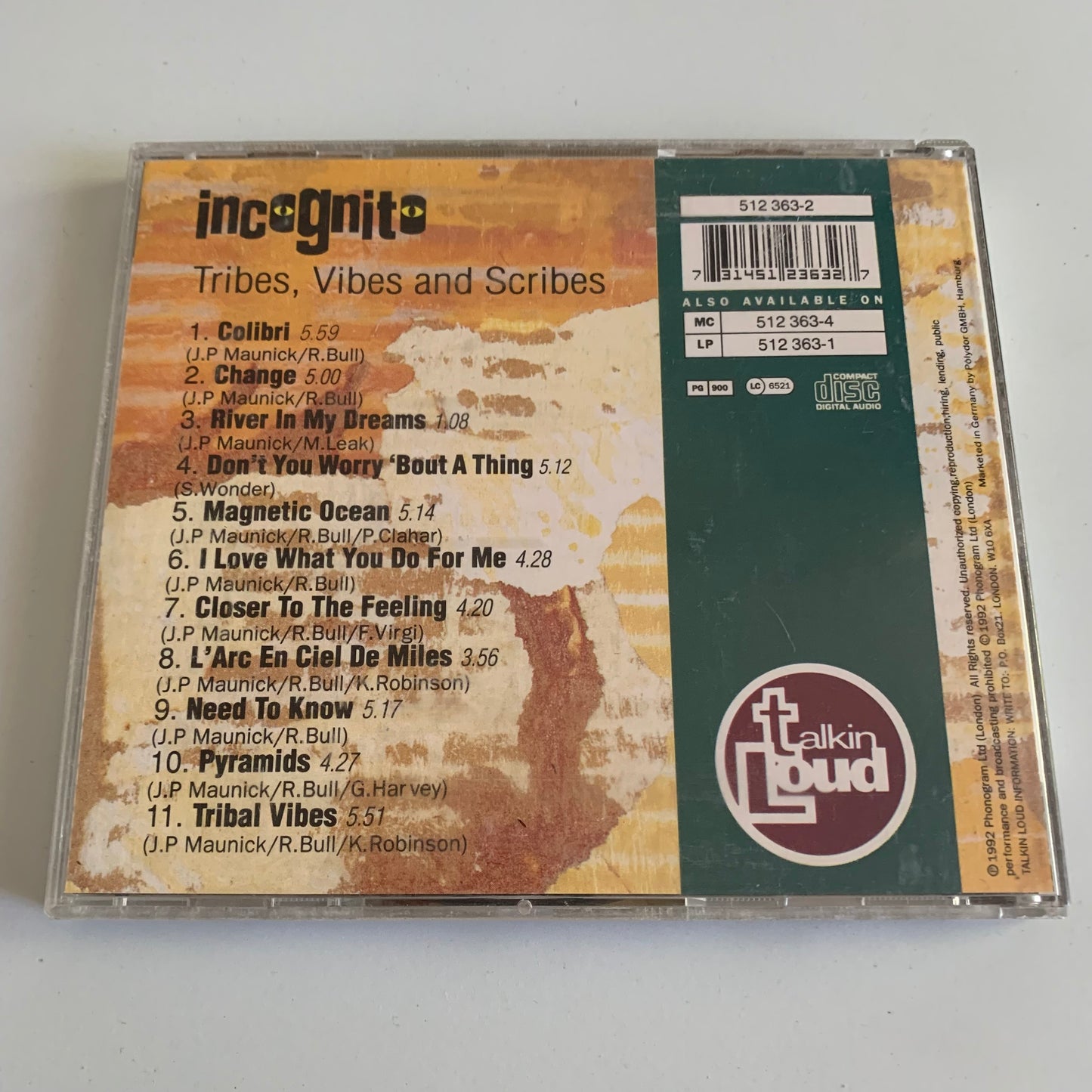 Incognito - Tribes, Vibes And Scribes - 1992 Occasion