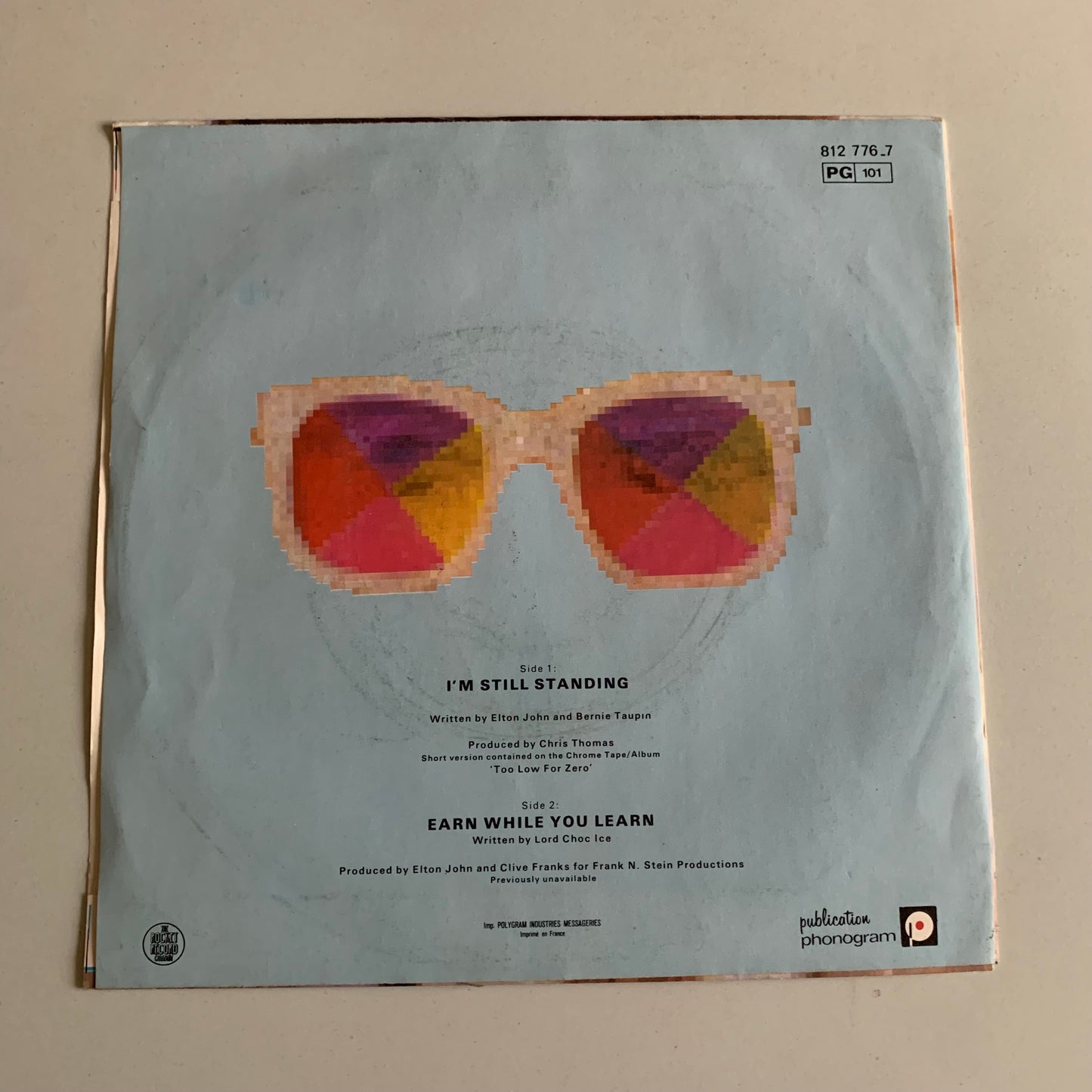 Elton John - I'm Still Standing - Single 1983 Occasion