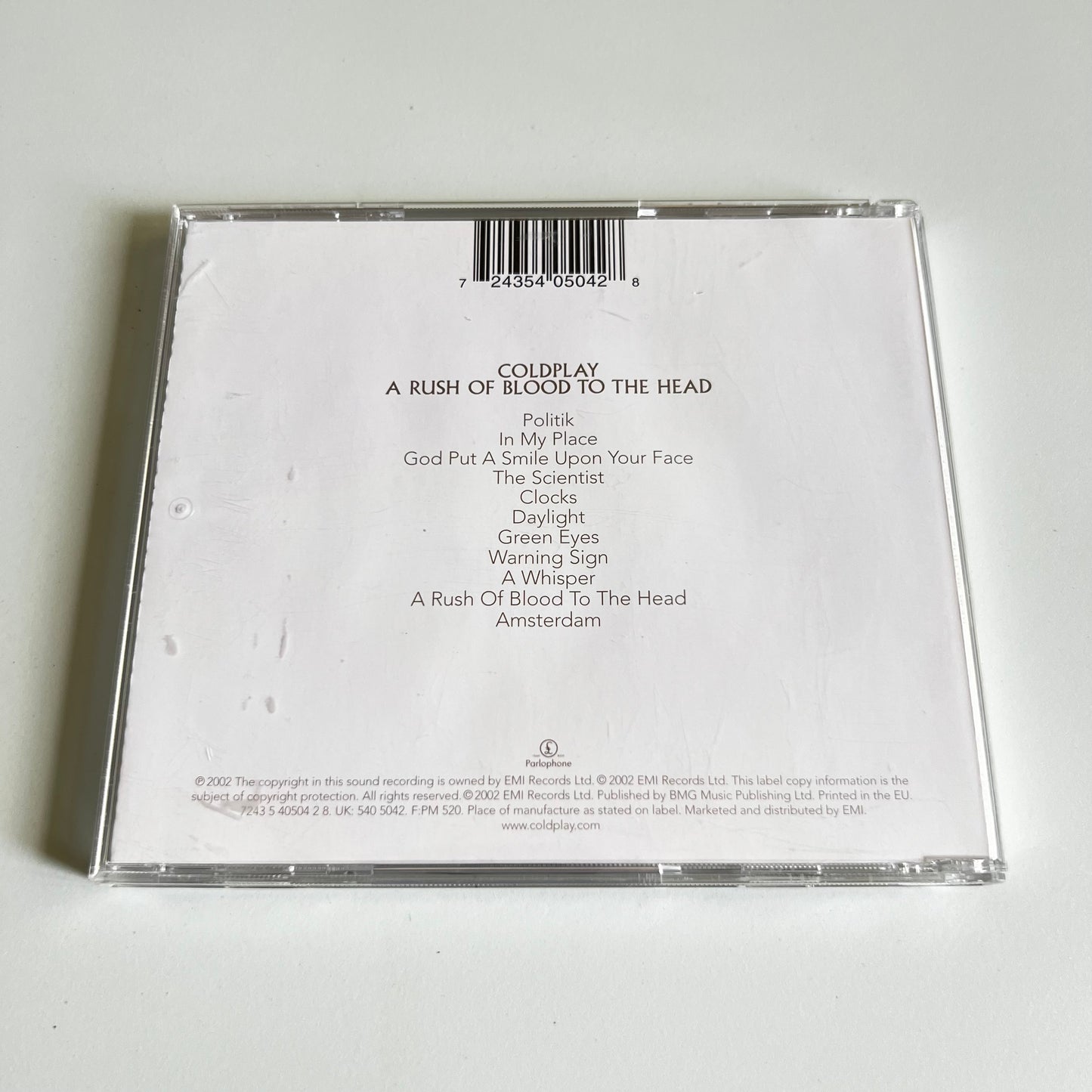 CD - Coldplay - A Rush Of Blood To The Head - 2002