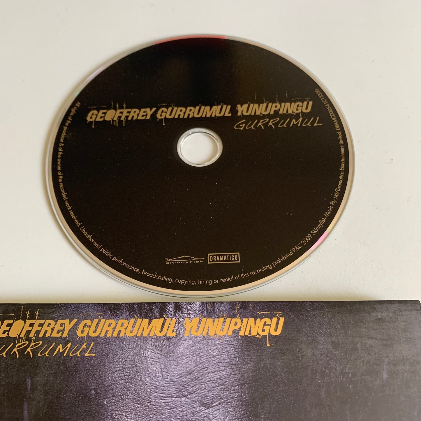 CD - Geoffrey Gurrumul Yunupingu - Gurrumul - 2009 Occasion