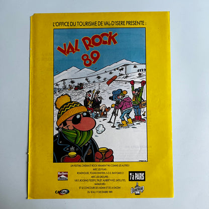 Affiche Originale Festival Val Rock 89 - Page de Magazine 30x23cm