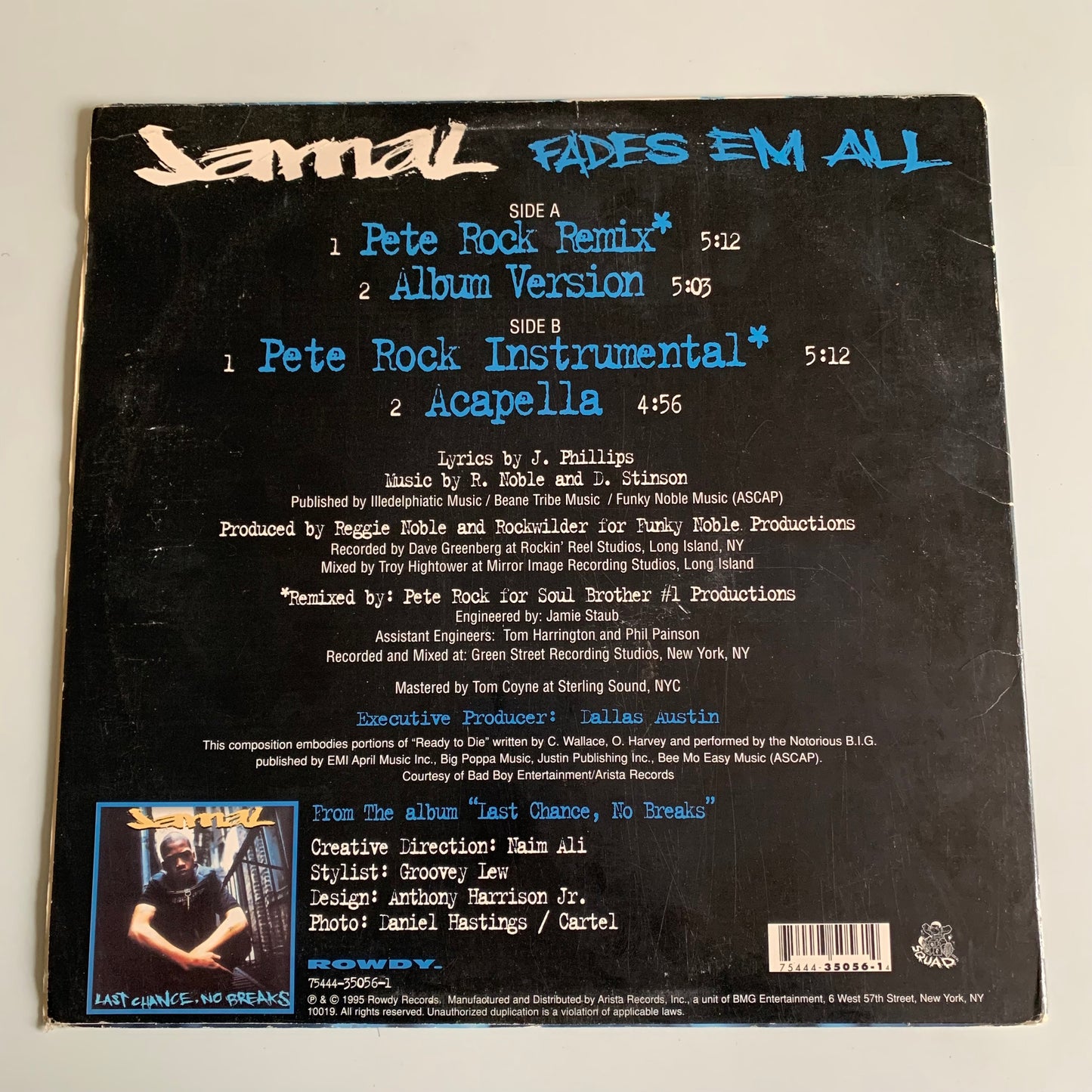 Jamal - Fades Em All (Pete Rock Remix) - Single 1995