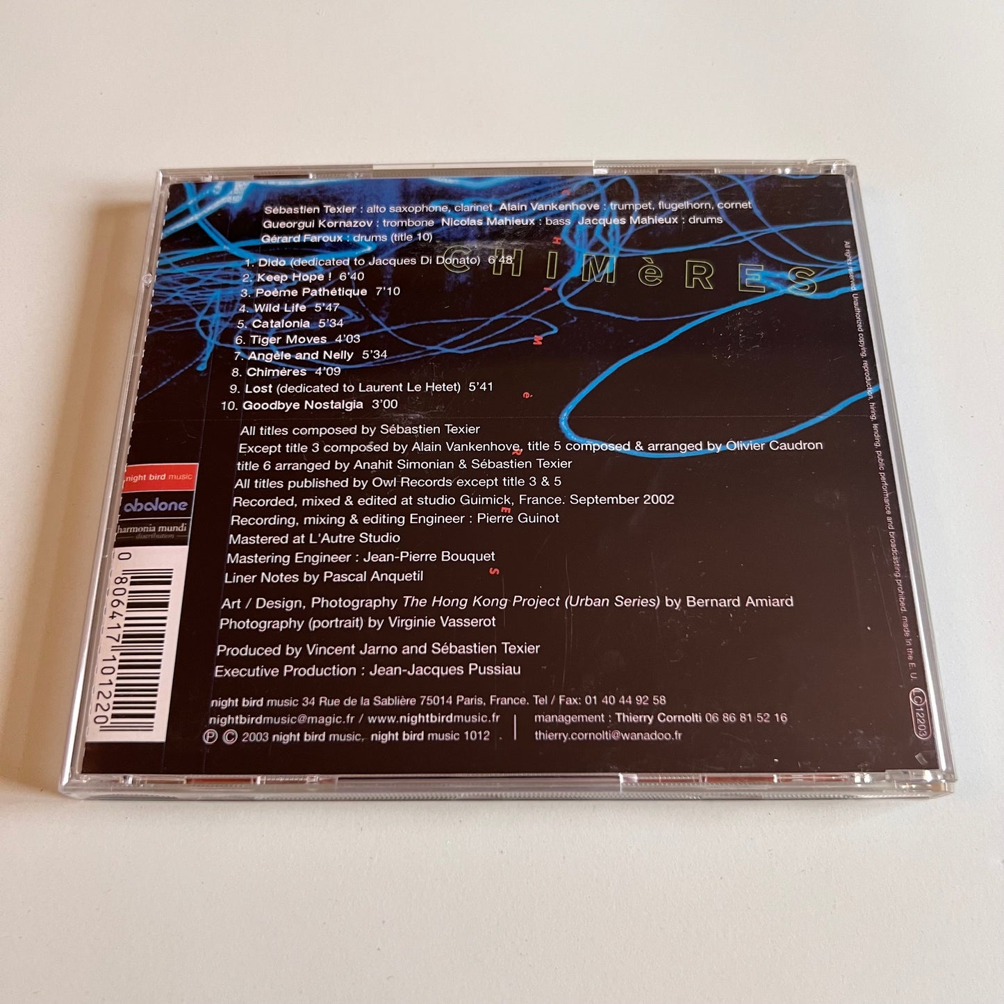 CD - Sébastien Texier Quintet - Chimères - 2003