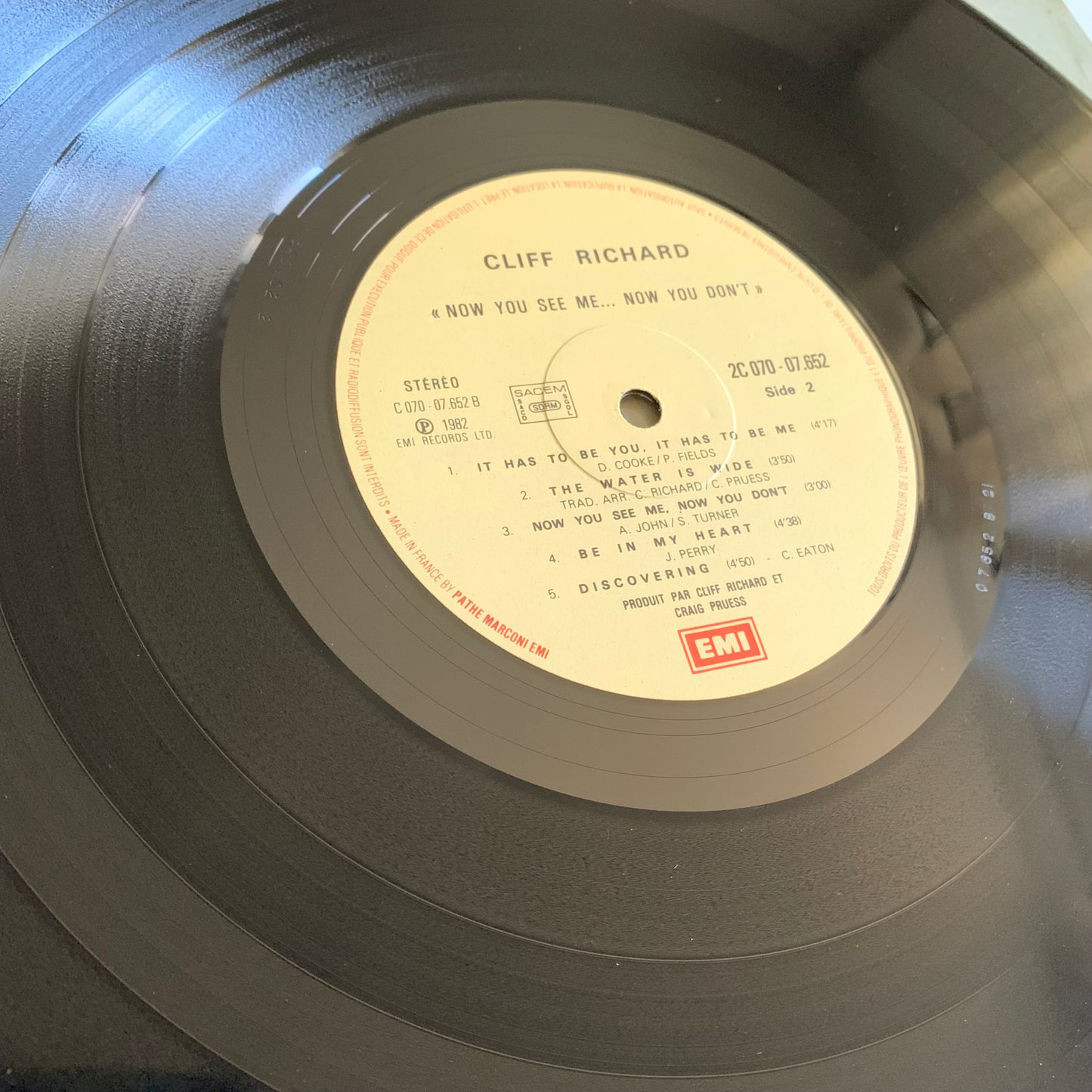 Cliff Richard - Now You See Me Now You Don't - LP 1982