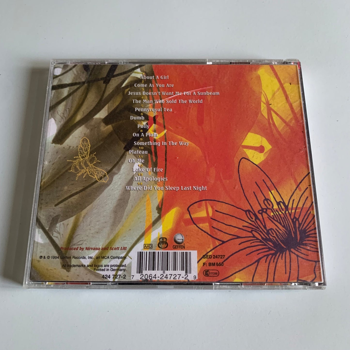 CD - Nirvana - MTV Unplugged in New York - 1994