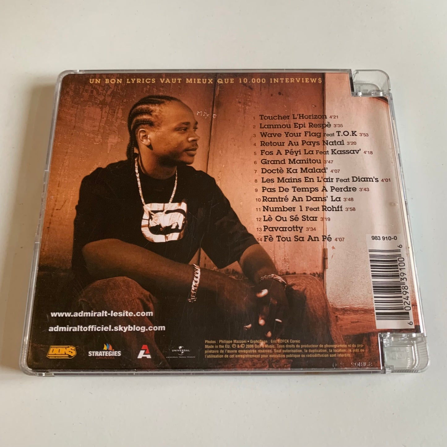 CD - Admiral T - Toucher L’Horizon - 2006 Occasion