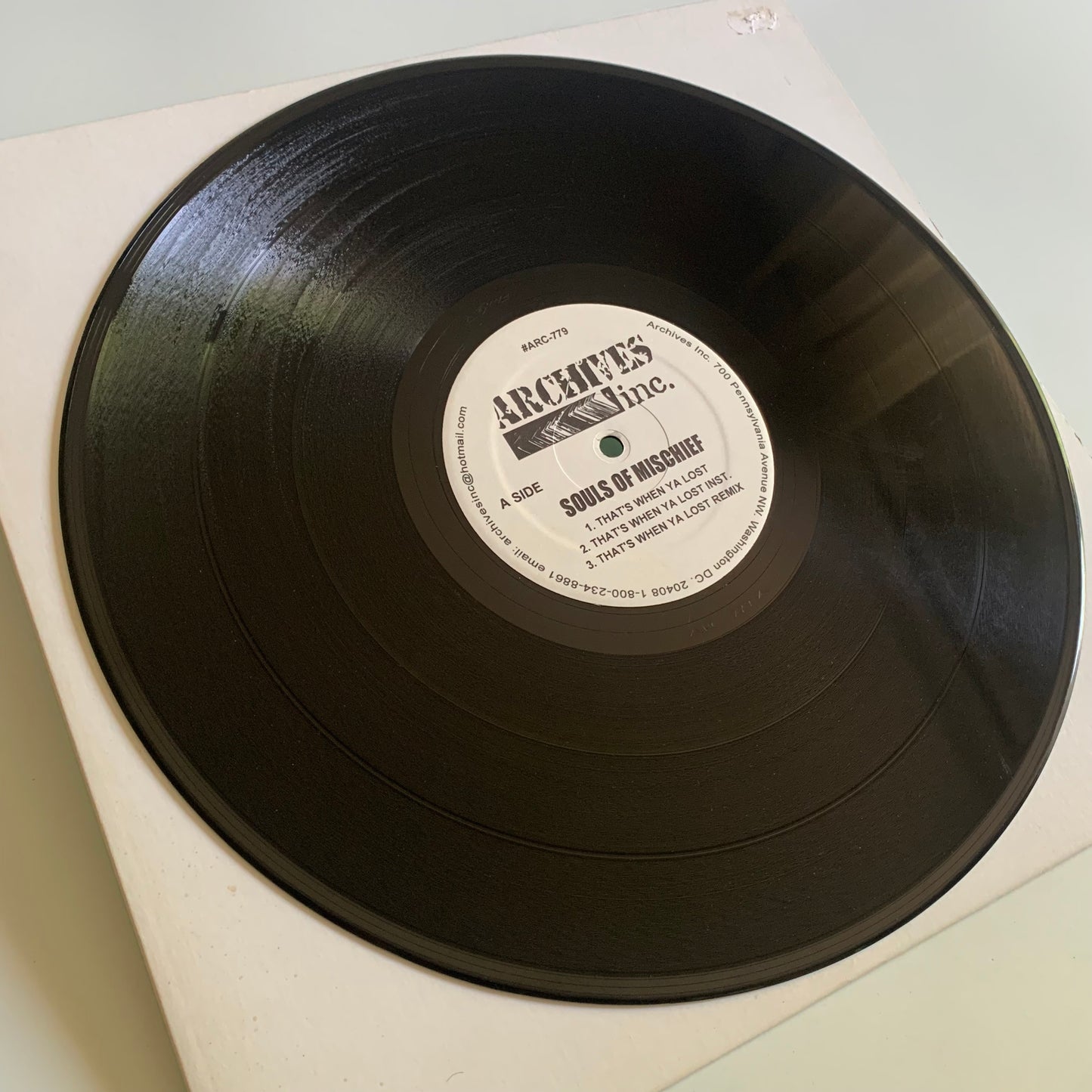 Souls Of Mischief - That's When Ya Lost - 12” 33-1/3 2001 Occasion