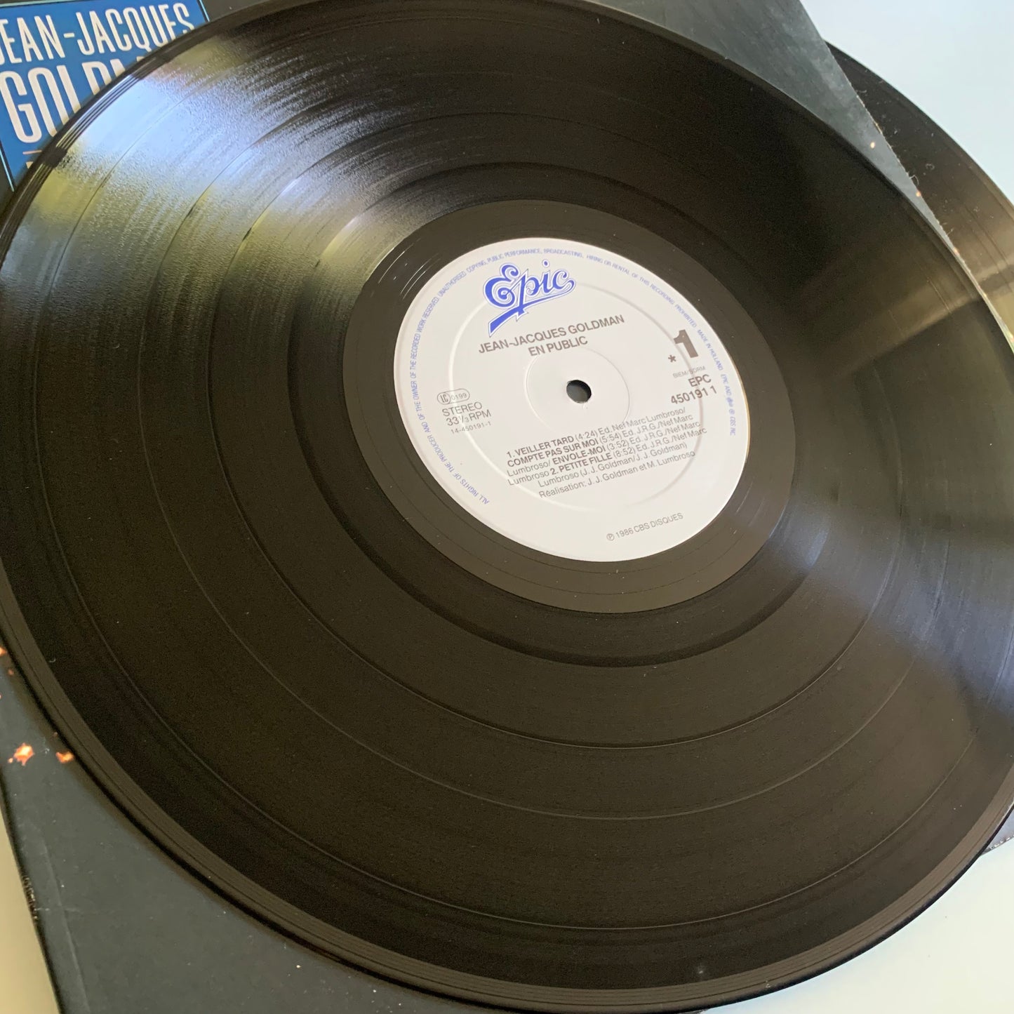 Jean Jacques Goldman - En Public - Double LP 1986 Occasion