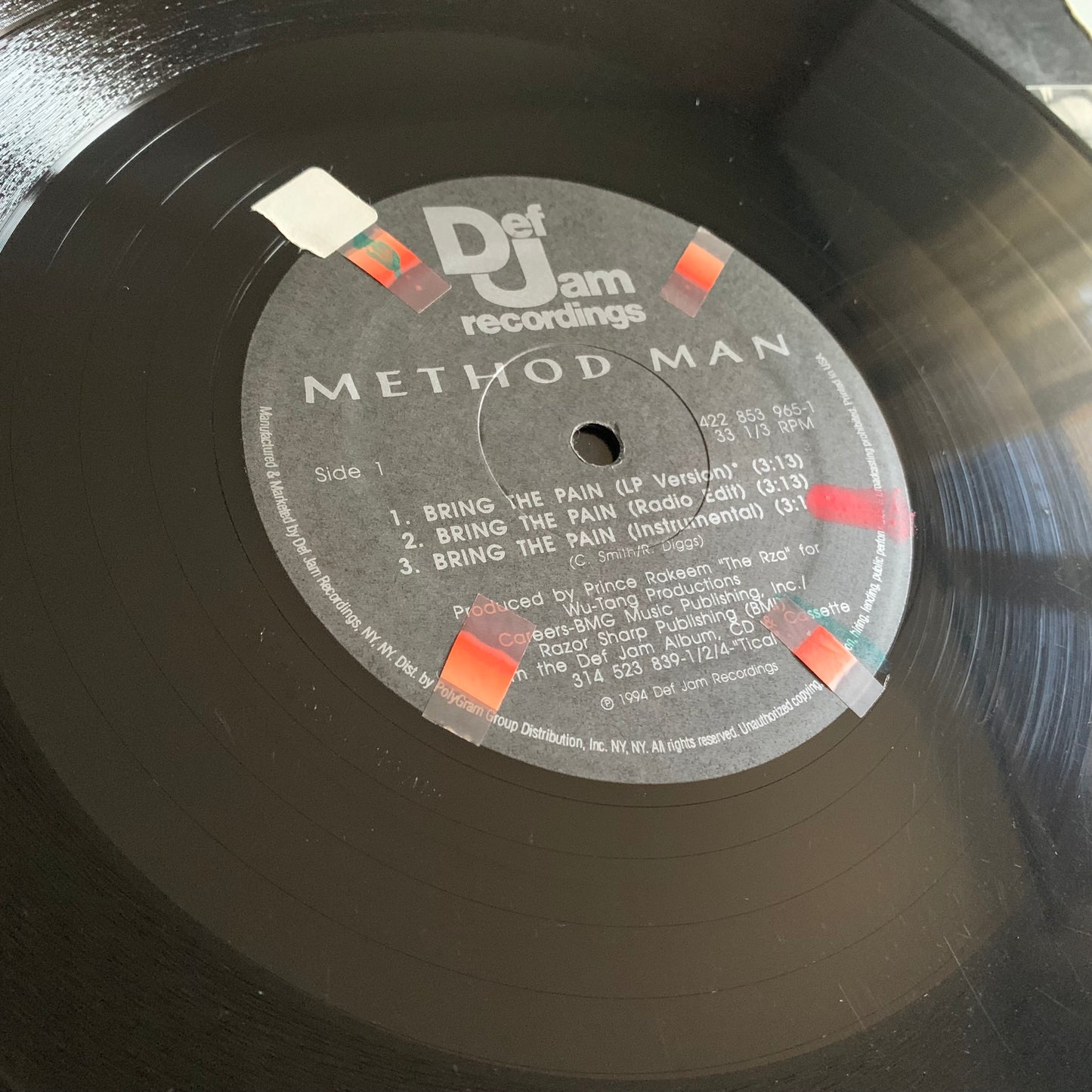 Method Man - Bring The Pain - Single 1994