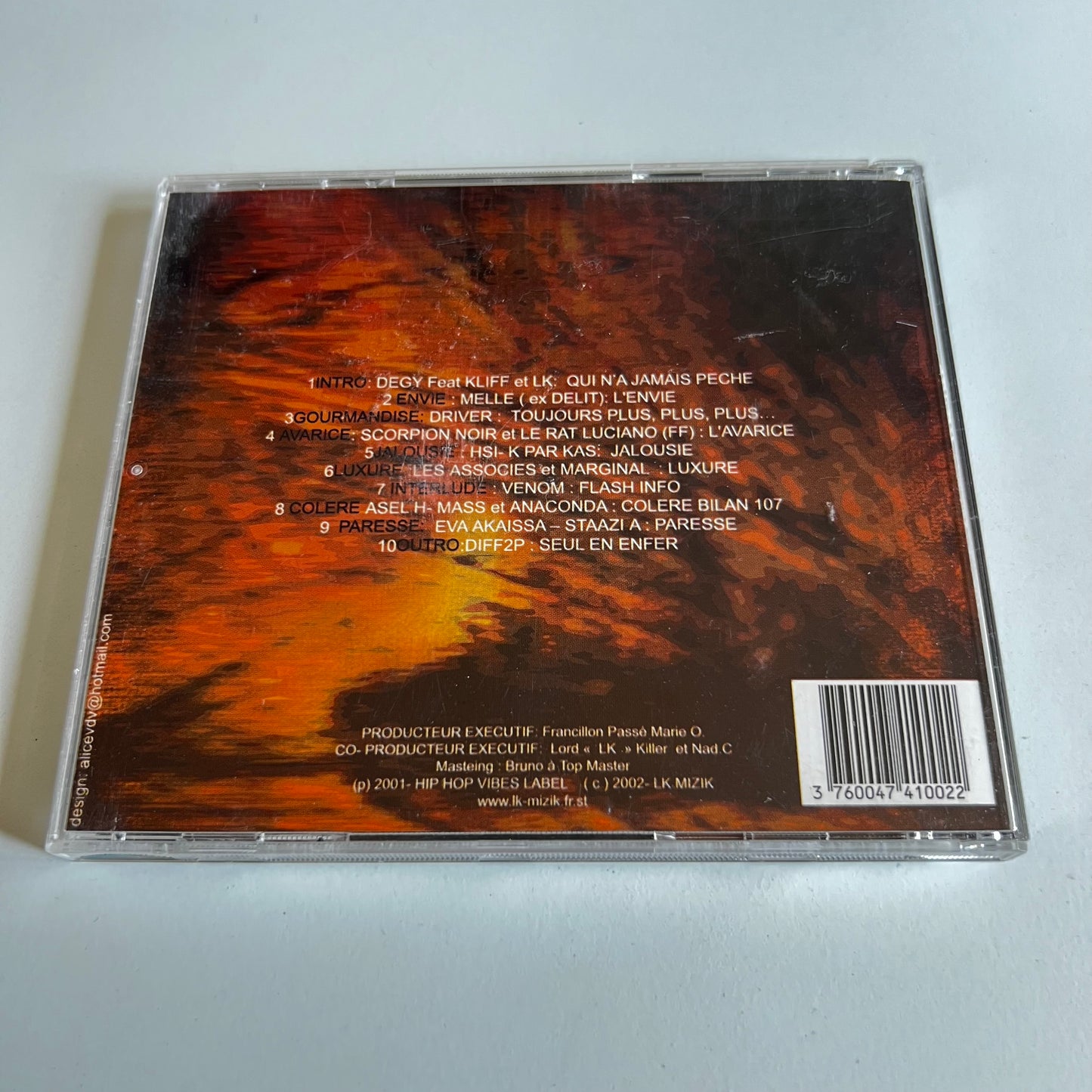 CD - Seven - 7 Péchés Capitaux - 2002