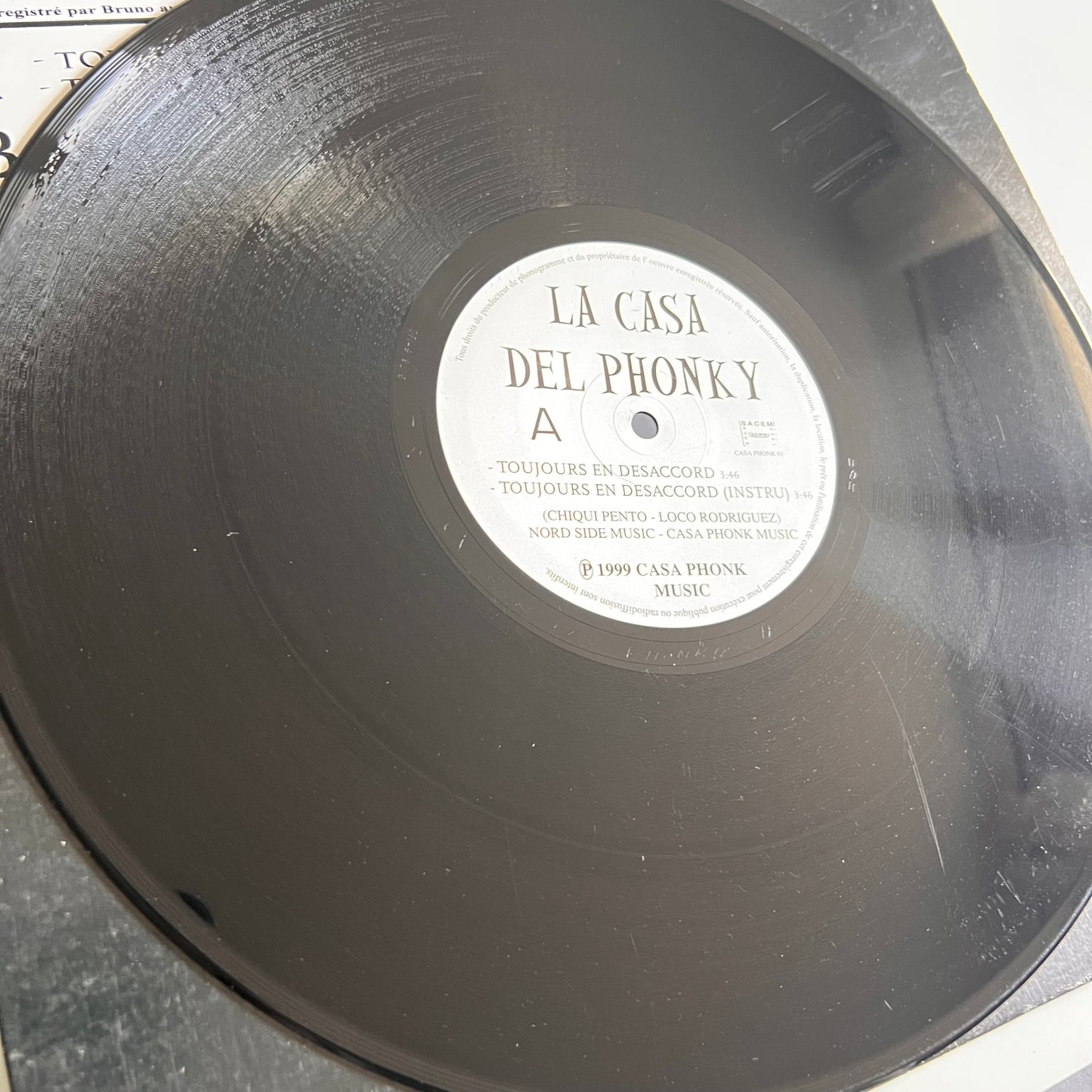 La Casa Del Phonky - Toujours En Désaccord/Lève Ton Poing - Single 1999