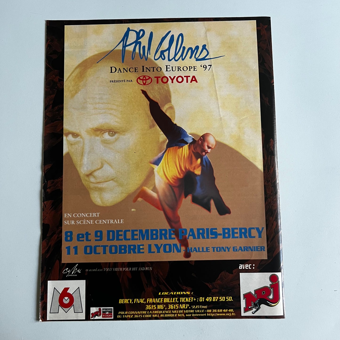 Affiche Originale Concert Phil Collins 1997 - Page de Magazine 30x23cm