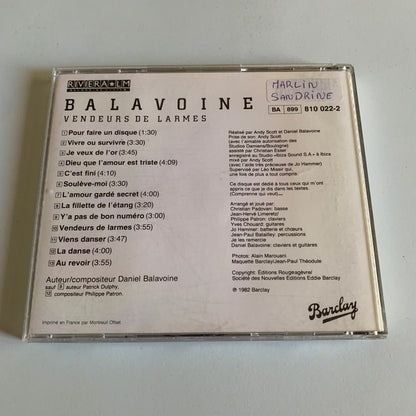 CD - Daniel Balavoine - Vendeurs De Larmes - Occasion