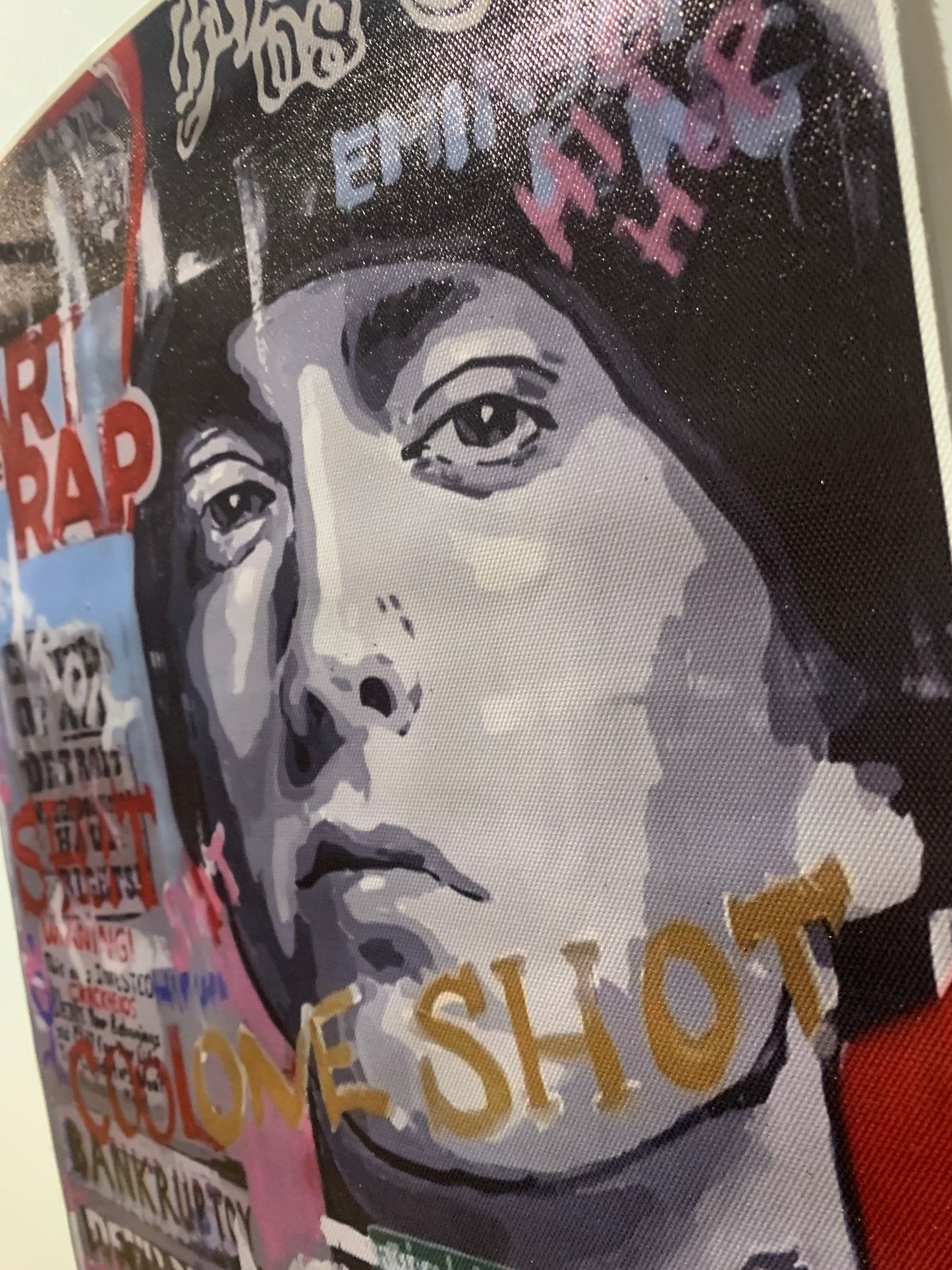 Affiche Poster en Toile - Eminem - Art Rap - 45/30cm