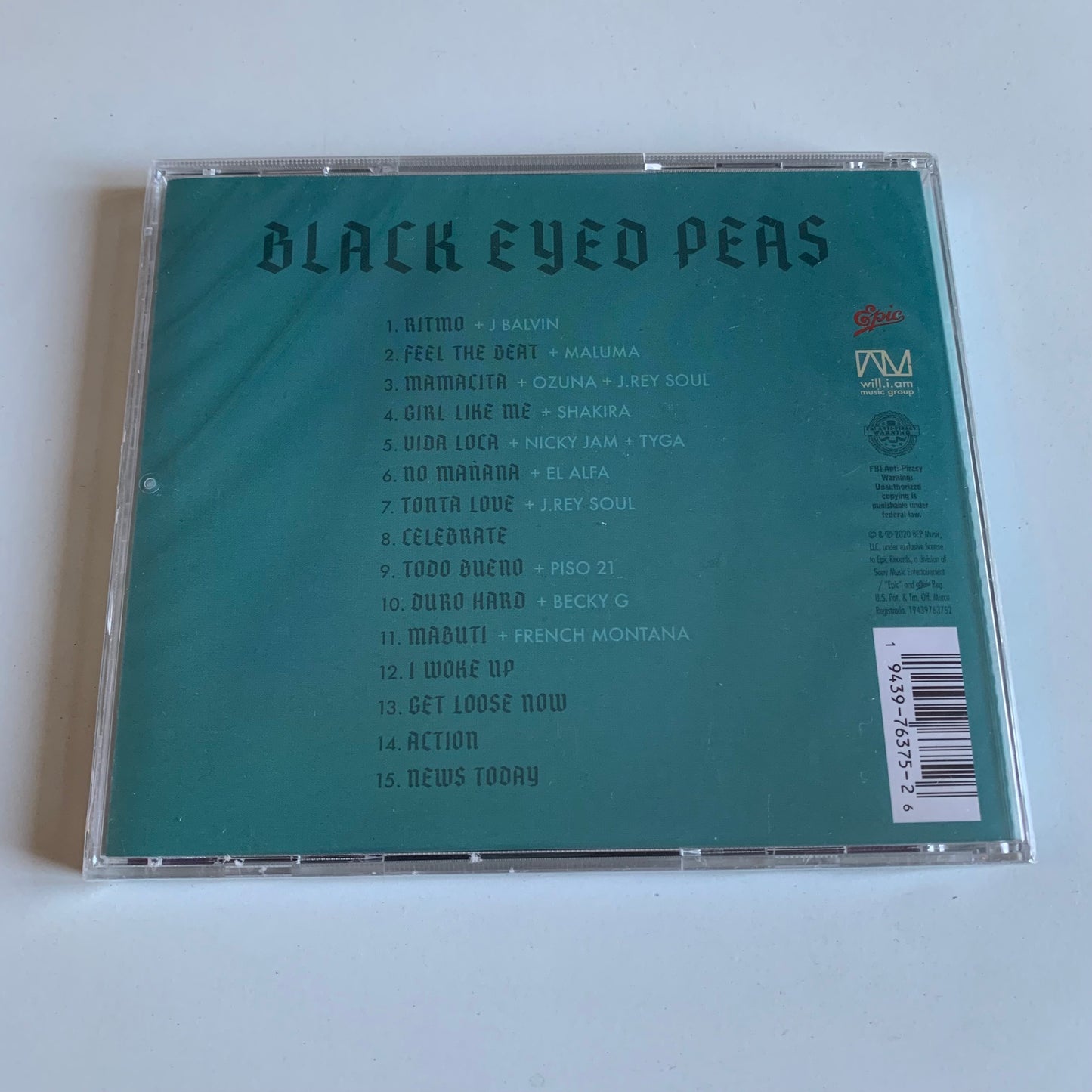 CD - Black Eyed Peas - Translation - 2020 Neuf sous Blister