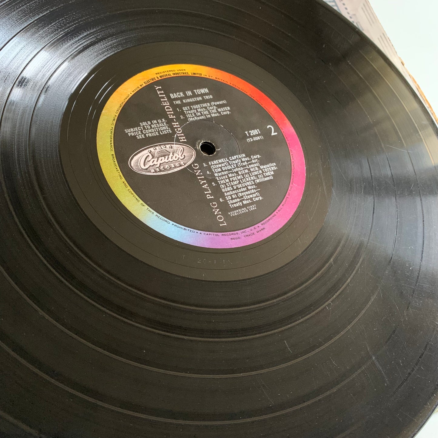 The Kingston Trio - Back In Town - LP 1964 Occasion