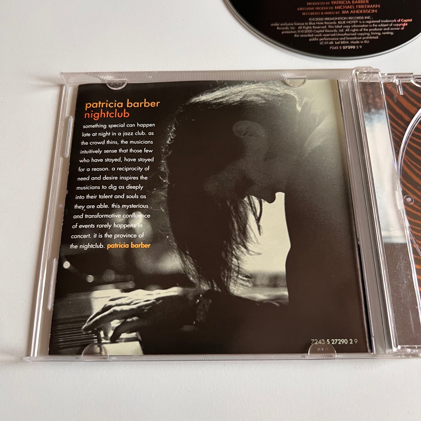 CD - Patricia Barber - Nightclub - 2000