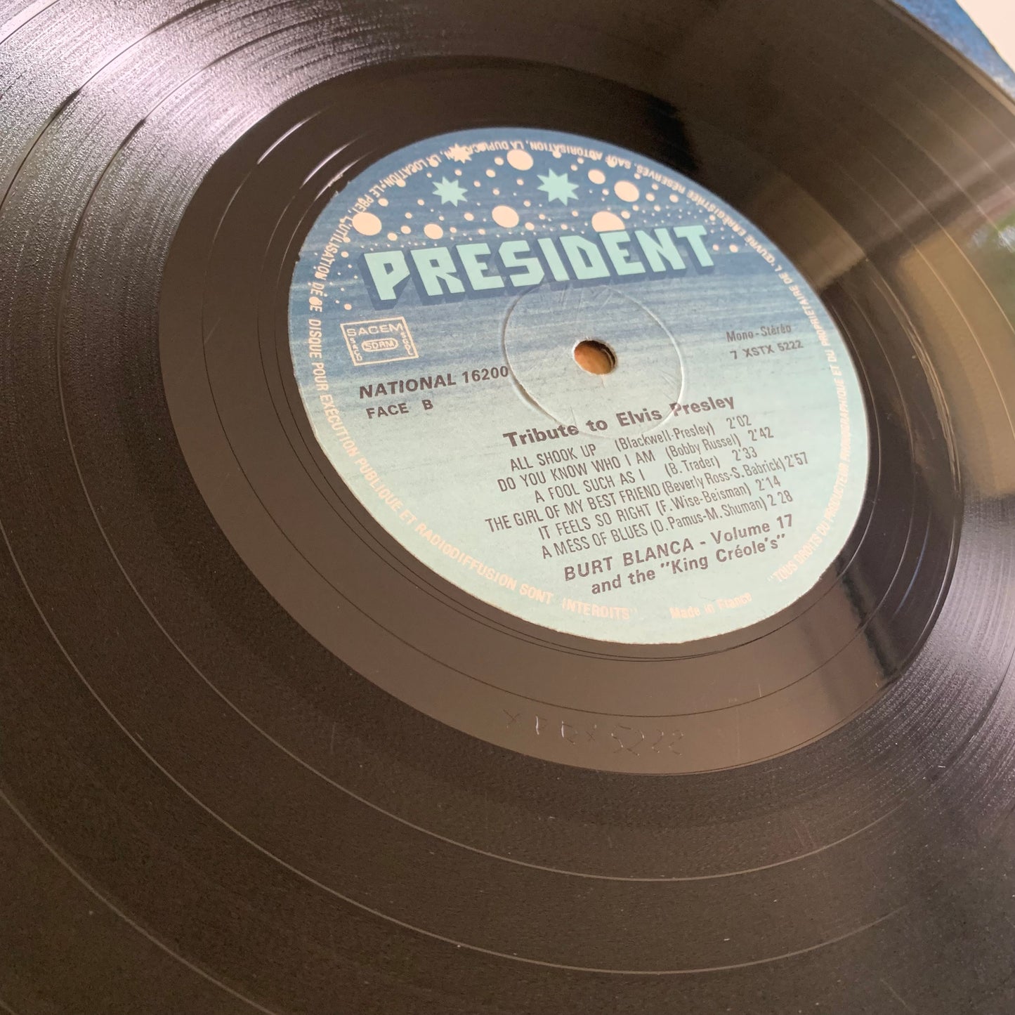 Burt Blanca - Tribute To Elvis Presley - Vol. 17 - LP Occasion