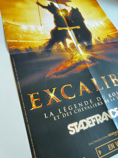 Affiche Poster Original Spectacle Excalibur La Légende du Roi Arthur 2011 - 60x40cm
