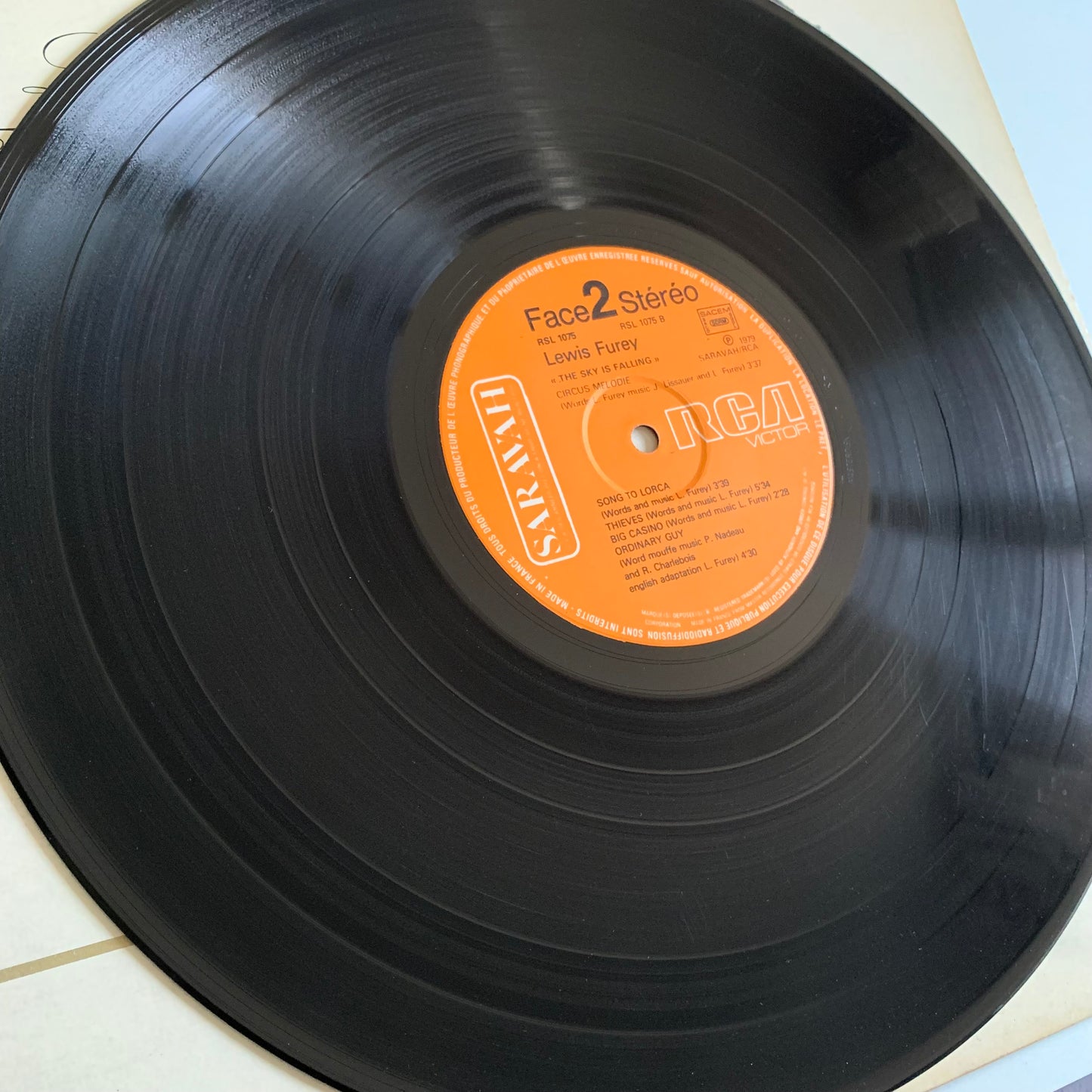 Lewis Furey - The Sky Is Falling - LP 1979