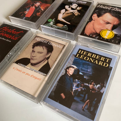 Herbert Léonard - Lot 6 Albums Cassettes Occasion