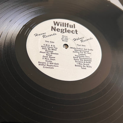 Willful Neglect - Both 12" On One LP - 2010