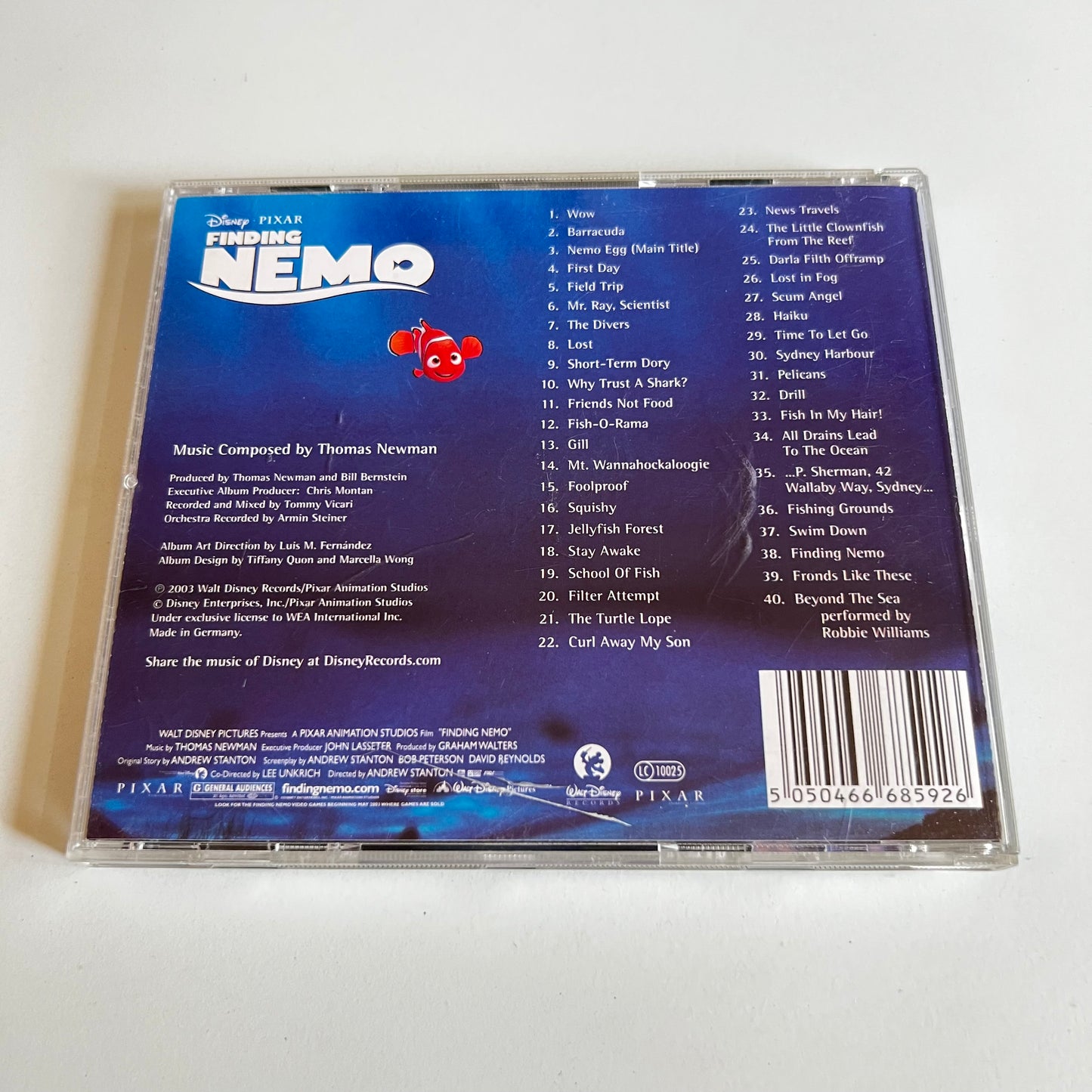 CD - Finding Nemo Disney (An Original Soundtrack) - 2003