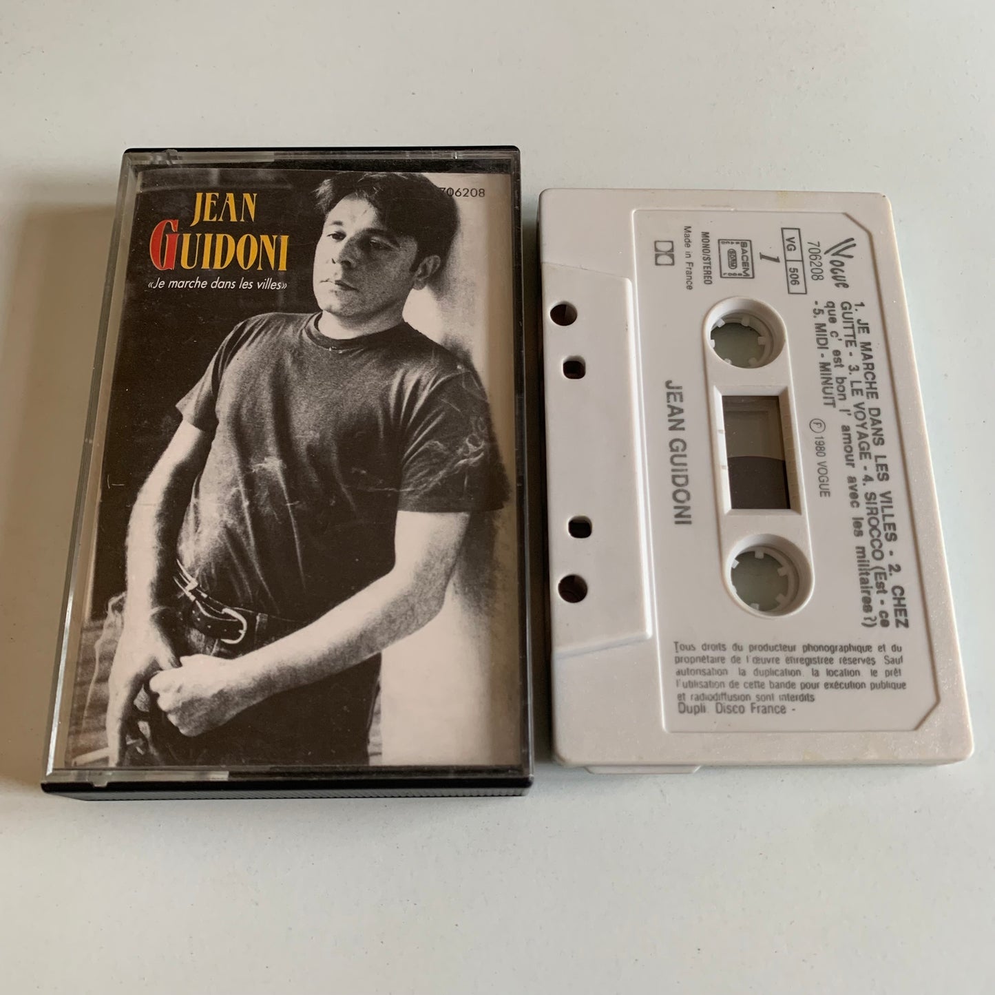 Jean Guidoni - Je Marche Dans Les Villes - 1989 Occasion