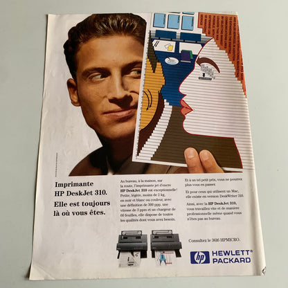 Affiche Originale Stephan Eicher - Concert Janvier 1994 - Page de Magazine 30x23cm