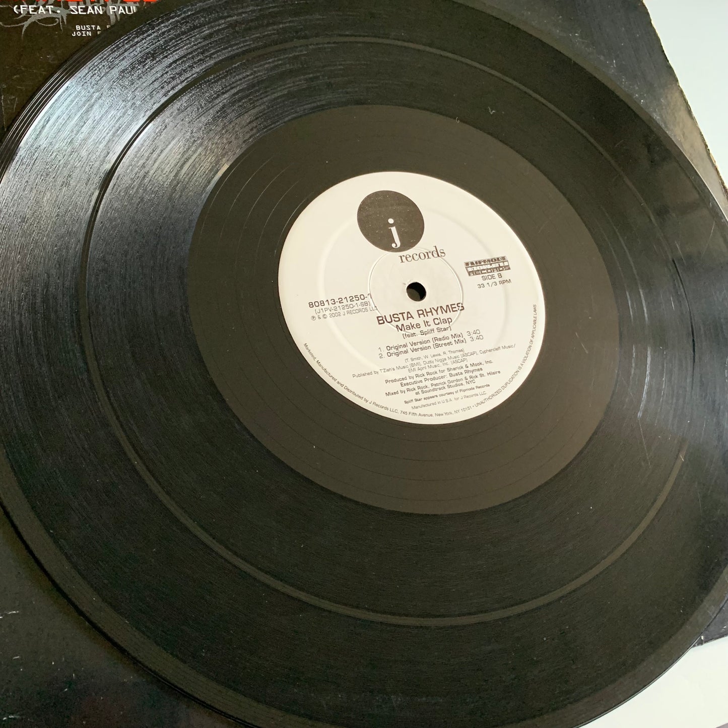 Busta Rhymes - Sean Paul - Spliff Star - Make It Clap (Remix) - 12” 2002 Occasion