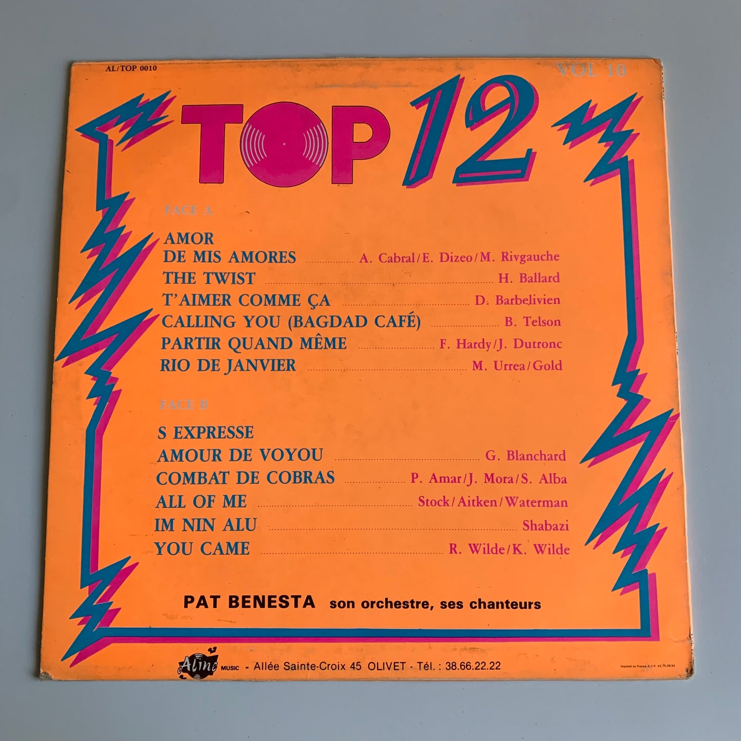 Pat Benasta Son Orchestre, Ses Chanteurs - Top 12 Vol. 10 - 33 tours Occasion
