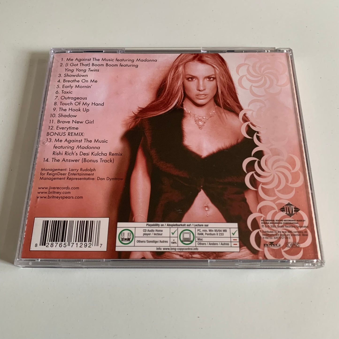 CD - Britney Spears - In The Zone - 2003 Occasion