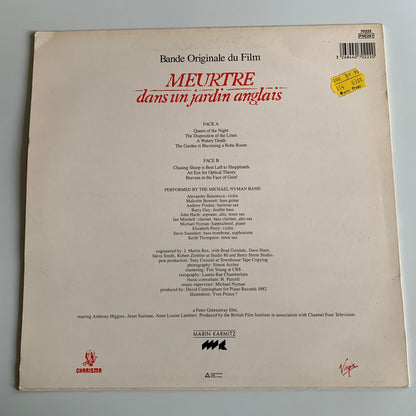 Michael Nyman - Meurtre Dans Un Jardin Anglais (Bande Originale Du Film) - LP 1984 Occasion