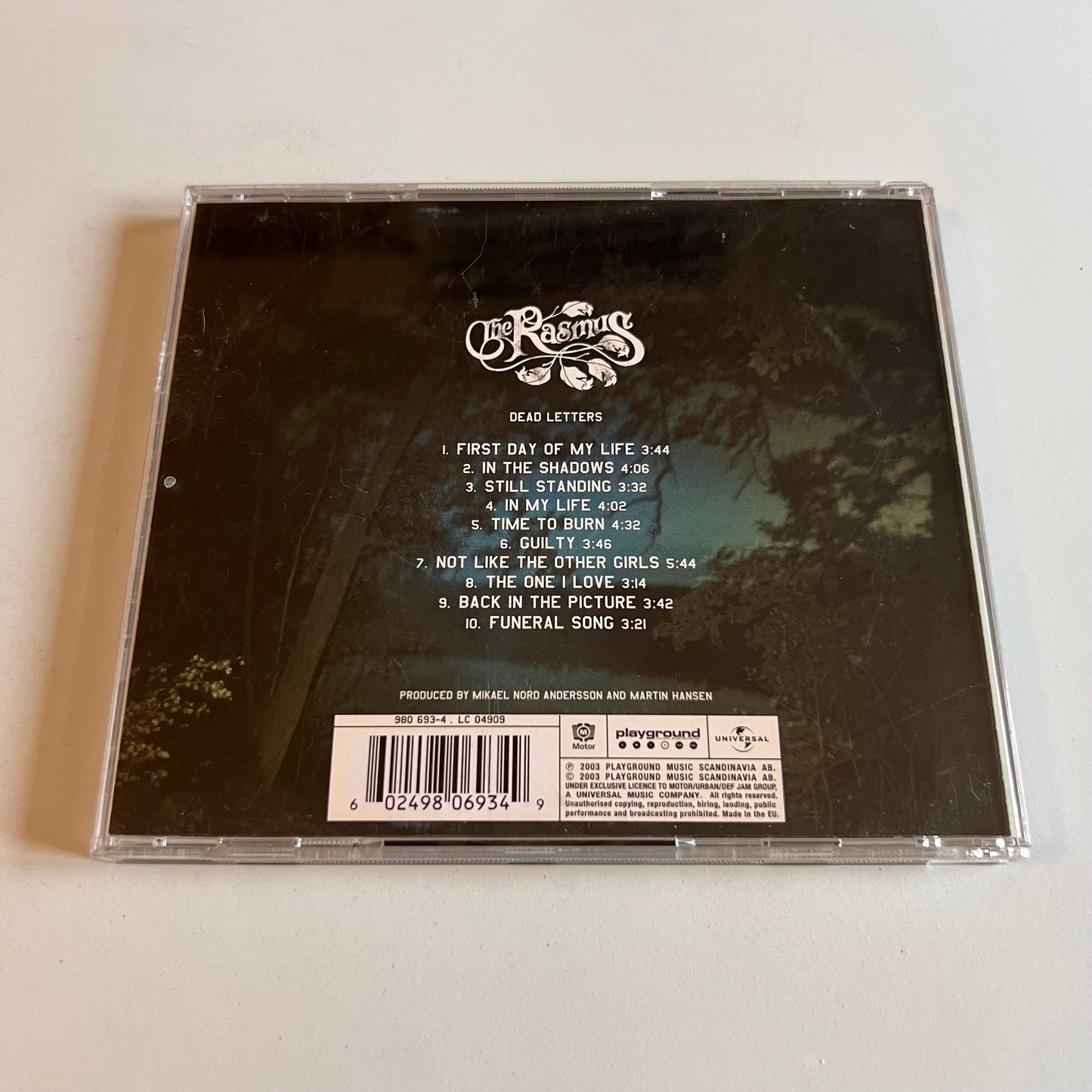 CD - The Rasmus - Dead Letters - 2003