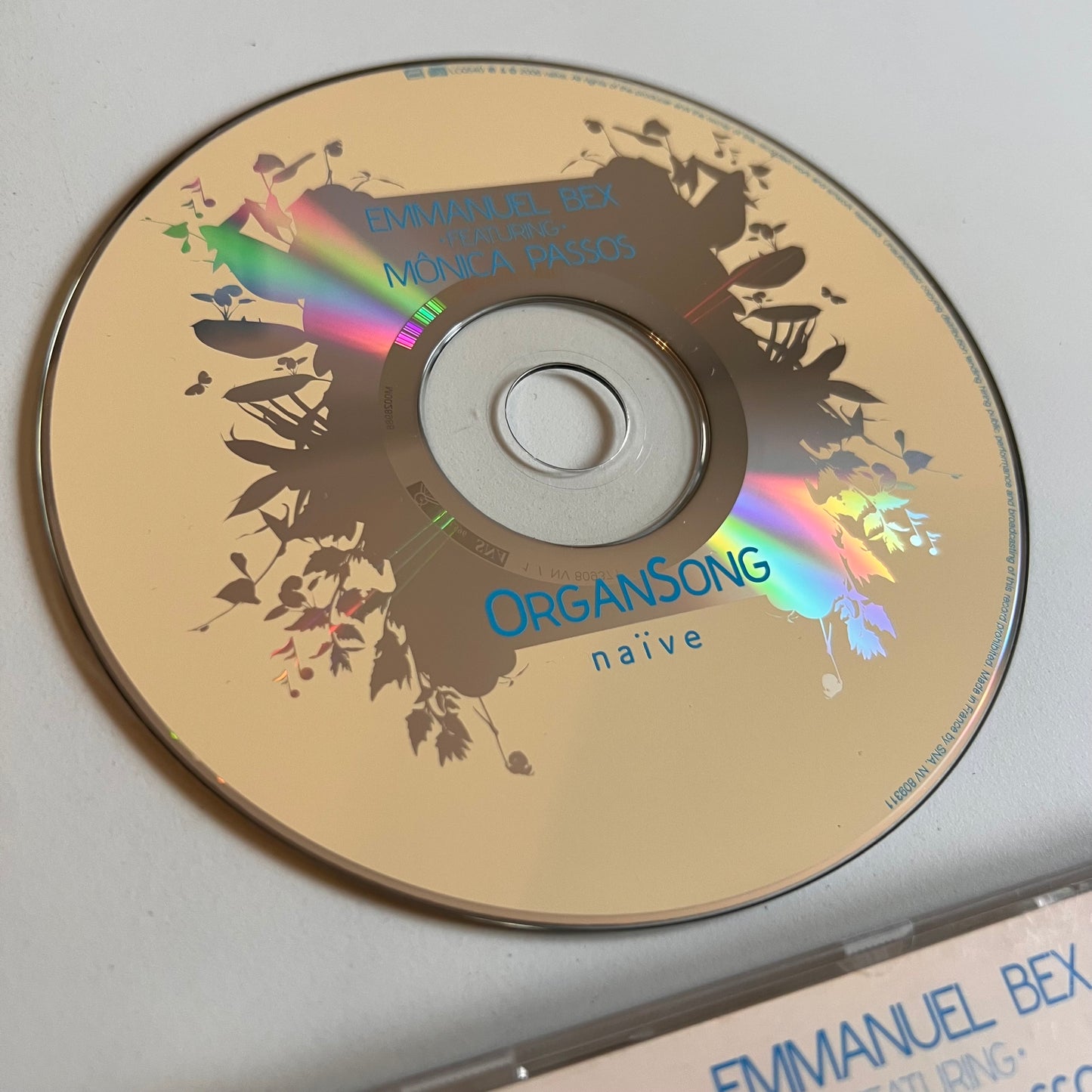 CD - Emmanuel Bex - Mônica Passos - OrganSong - 2006