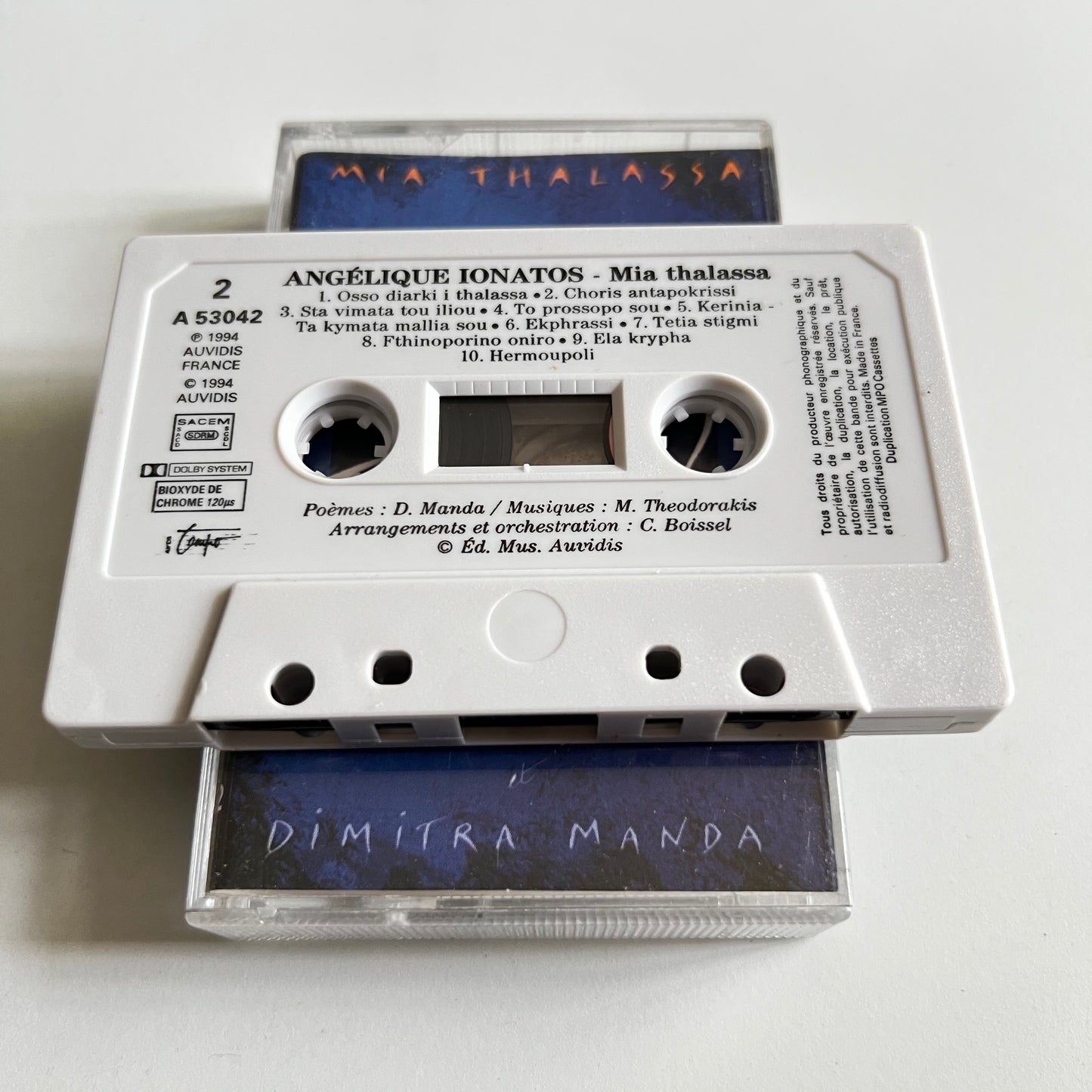 Ionatos - Theodorakis - Dimitra Manda - Mia Thalassa = Μια Θάλασσα - 1994